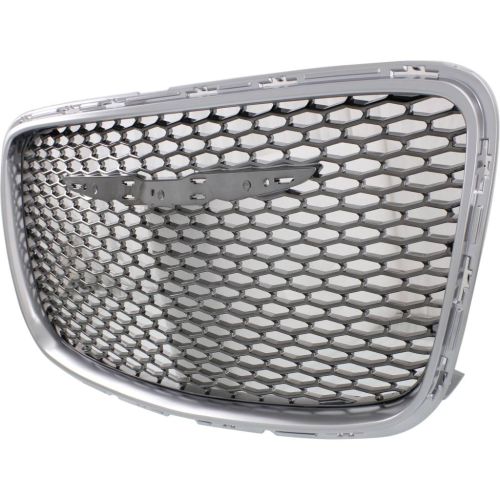 CHRYSLER 300  GRILLE BLACK-CHROME W/SATIN-CHROME FRAME (300C/PLATINUM MDL)(HONEYCOMB)**CAPA** OEM#5SW17SZUAE 2015-2023 PL#CH1200396C