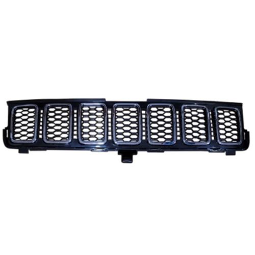 JEEPVEHICLE GRAND CHEROKEE / GRAND CHEROKEE WK GRILLE ASSY W/CHROME RING W/BLACK MESH INSERT(EXC TRACKHAWK/SRT) OEM#68258419AC-PFM 2017-2021 PL#CH1200421