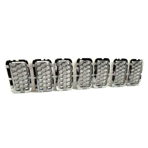 JEEP GRAND CHEROKEE GRILLE INNER MESH CHROME (7pcs) (OVERLAND) OEM#6NZ03SZ0AA 2017-2021 PL#CH1201113
