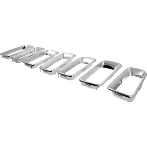JEEP COMPASS GRILLE MOLDING CHROME (7 PC SET) OEM#68109865AA 2011-2017 PL#CH1210111