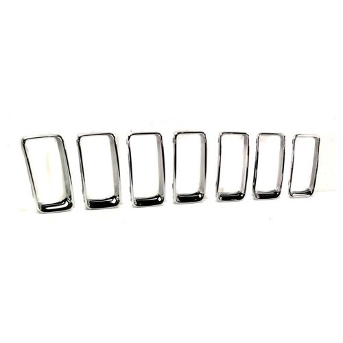 JEEP GRAND CHEROKEE GRILLE TRIM RINGS SET (7pc) CHROME OEM#68227779AA 2014-2016 PL#CH1210116