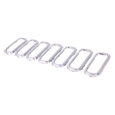 JEEPVEHICLE RENEGADE  GRILLE INSERT RING CHROME (7pc set) OEM#6RZ87SZ0AA 2015-2018 PL#CH1210121