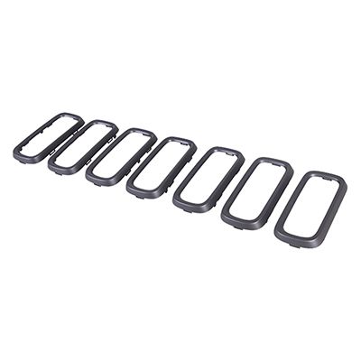 JEEPVEHICLE RENEGADE  GRILLE INSERT RING BLACK (7pc set) OEM#5XB16TZZAA 2015-2018 PL#CH1210122
