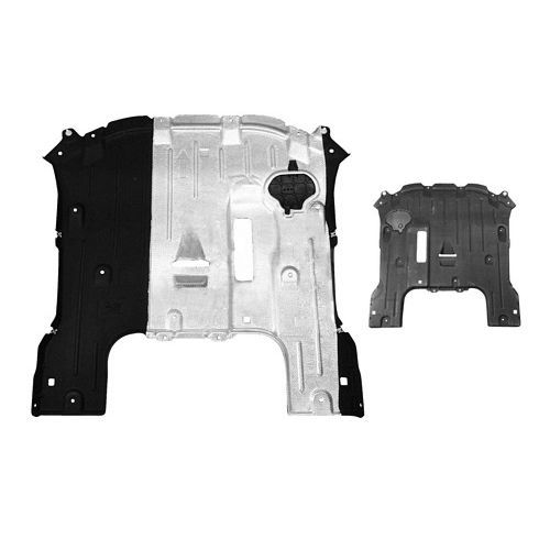 CHRYSLER PACIFICA FRONT SPLASH SHIELD W/ALUM PAD (REAR ENG UNDER CVR)(FWD) **CAPA** OEM#68489769AA 2017-2025 PL#CH1228176C