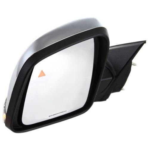JEEP GRAND CHEROKEE DOOR MIRROR LEFT (Driver Side) PWR/HTD/SIGNAL/MEMORY/BLIND DETECT/M-FOLD (CHROME CVR)(WO/AUTO DIM) OEM#68236931AF 2014-2021 PL#CH1320359