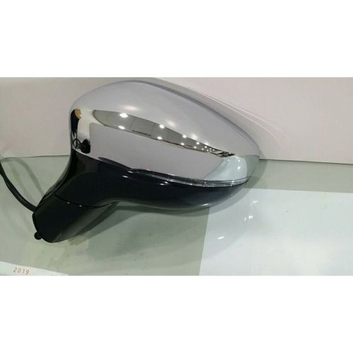 CHRYSLER PACIFICA DOOR MIRROR LEFT (Driver Side) (Driver Side) PWR/HTD/SIGNAL/M-FOLD (W/BSD)(WO/SVC)(CODE GUU/XR)(BLACK BASE)(CHROME) OEM#5RM191XRAE 2017-2019 PL#CH1320467