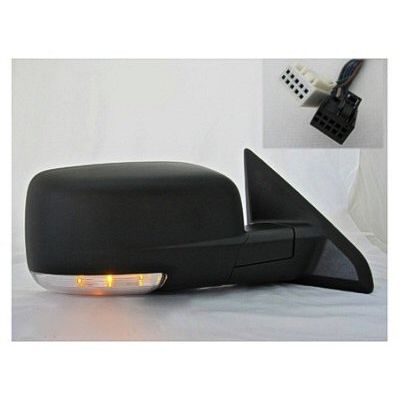 DODGE TRUCKS & VANS DODGE/PU  (R1500) DOOR MIRROR RIGHT (Passenger Side) PWR/HTD/SIGNAL/PUDDLE (SINGLE GLASS)(TEXT BLACK) OEM#68026558AD 2009 PL#CH1321304