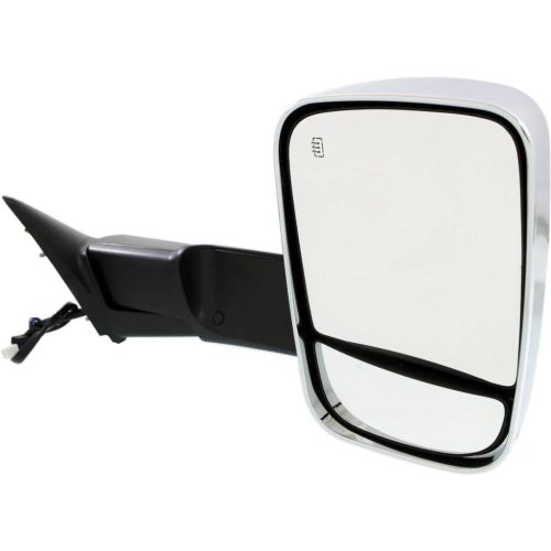 DODGE TRUCKS & VANS DODGE/PU (R2500/3500) DOOR MIRROR RIGHT (Passenger Side) PWR/HTD/SIGNAL/PUDDLE/MEMORY (DUAL GLASS)(CHR)(W/TOW) OEM#68285866AB 2013-2018 PL#CH1321351