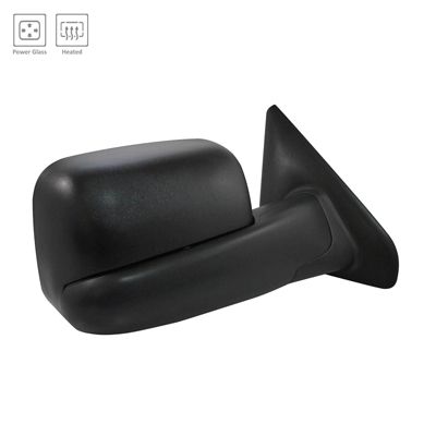 DODGE TRUCKS & VANS DODGE/PU ( R1500)(EXC Mega Cab 06-08) DOOR MIRROR RIGHT (Passenger Side) POWER/HEATED (W/TOWING)(FOLD IN/FOLD UP)(STRAIGHT ARM) OEM#55077444AO 2002-2008 PL#CH1321409