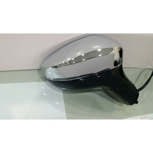 CHRYSLER PACIFICA DOOR MIRROR RIGHT (Passenger Side) PWR/HTD/SIGNAL/M-FOLD (W/BSD)(WO/SVC)(CODE GUU/XR)(BLACK BASE)(CHROME) OEM#5RM181XRAD 2017-2019 PL#CH1321467