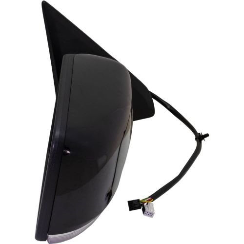 DODGE TRUCKS & VANS DODGE/PU  (R1500)( CLASSIC) DOOR MIRROR RIGHT (Passenger Side) PWR/HTD/SIGNAL/PUDDL/P-FOLD (WO/TOW)(BLACK) OEM#5XY521XRAK 2018-2019 PL#CH1321486