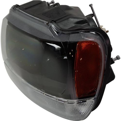 JEEP GRAND CHEROKEE HEAD LAMP ASSEMBLY LEFT (Driver Side) (LAREDO/SPORT)(AMBER PARK LEN/BLK BEZEL) OEM#5103401AA 1999-2004 PL#CH2502121