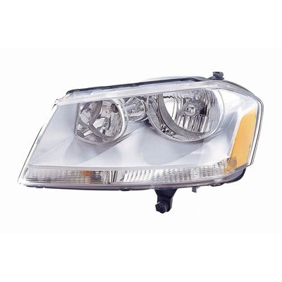 DODGE AVENGER HEAD LAMP ASSEMBLY LEFT (Driver Side) (CHROME HSG)**CAPA** OEM#5116343AD 2008-2014 PL#CH2502182C