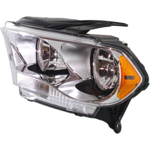 DODGE TRUCKS & VANS DURANGO HEAD LAMP ASSEMBLY LEFT (Driver Side) (HALOGEN)(CHR BEZEL) OEM#55079367AC 2011-2013 PL#CH2502228