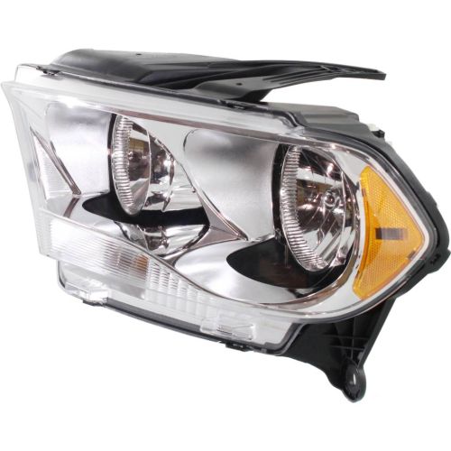 DODGE TRUCKS & VANS DURANGO HEAD LAMP ASSEMBLY LEFT (Driver Side) (HALOGEN)(CHR BEZEL)**CAPA** OEM#55079367AC 2011-2013 PL#CH2502228C