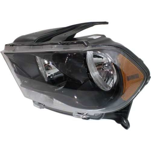 DODGE TRUCKS & VANS DURANGO HEAD LAMP ASSEMBLY LEFT (Driver Side) (HALOGEN)(BLK BEZEL) **CAPA** OEM#68084077AB 2011-2013 PL#CH2502229C