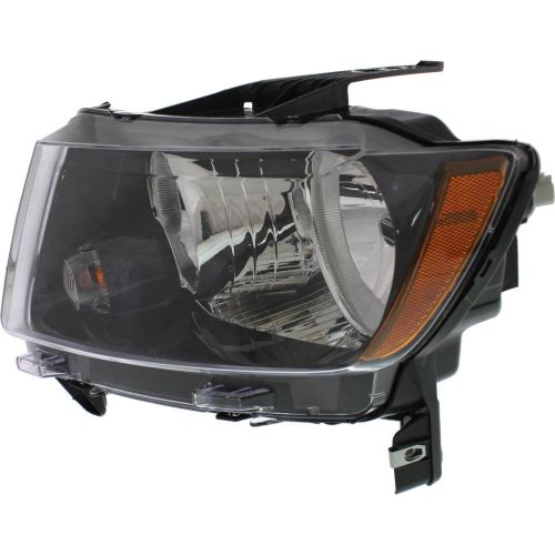 JEEP COMPASS HEAD LAMP ASSEMBLY LEFT (Driver Side) (WO/PROJECTOR)(BLK BEZEL) **CAPA** OEM#68171215AB 2013-2017 PL#CH2502246C