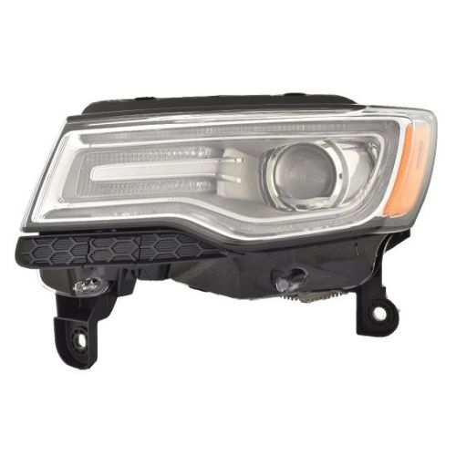 JEEPVEHICLE GRAND CHEROKEE / GRAND CHEROKEE WK HEAD LAMP ASSY LEFT (Driver Side) (XENON)(SUMMIT MDL)(WO/ADAPTIVE HL) OEM#55112923AH 2015-2016 PL#CH2502286