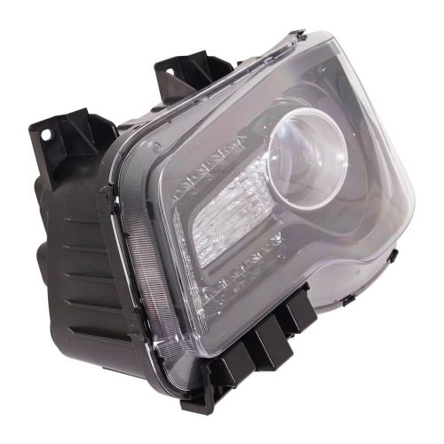CHRYSLER 300  HEAD LAMP ASSY LEFT (Driver Side) (HALOGEN)(W/PROJECTOR)(BLACK BEZEL) OEM#68402949AA 2018-2023 PL#CH2502331