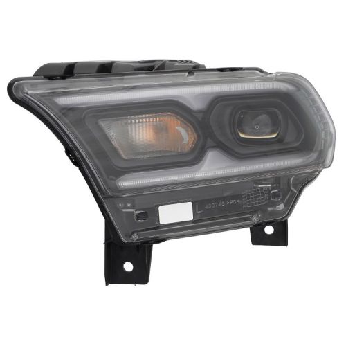 DODGE TRUCKS & VANS DURANGO HEAD LAMP ASSY LEFT (Driver Side) (Driver Side) (W/BULB TURN SIGNAL)(BLACK)**CAPA** OEM#68433779AF 2021-2025 PL#CH2502344C