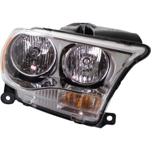 DODGE TRUCKS & VANS DURANGO HEAD LAMP ASSEMBLY RIGHT (Passenger Side) (HALOGEN)(CHR BEZEL)**CAPA** OEM#55079366AC 2011-2013 PL#CH2503228C
