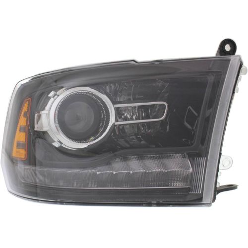 DODGE TRUCKS & VANS DODGE/PU  (R2500/3500) HEAD LAMP RIGHT (Passenger Side) (W/PROJECTOR)(BLACK BEZEL) OEM#68093220AD 2013-2015 PL#CH2503245