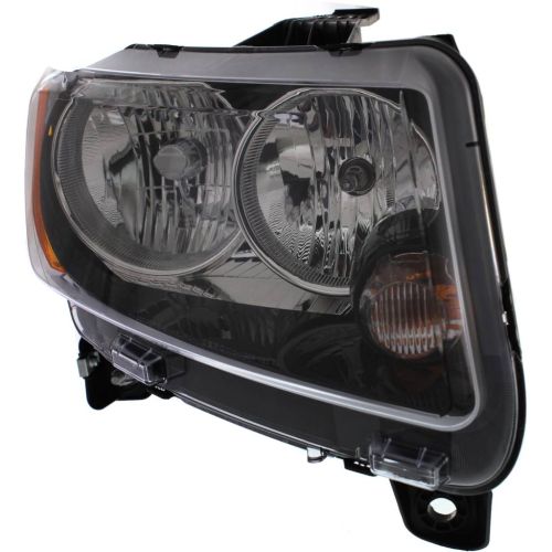 JEEP COMPASS HEAD LAMP ASSEMBLY RIGHT (Passenger Side) (WO/PROJECTOR)(BLK BEZEL) OEM#68171214AB 2013-2017 PL#CH2503246