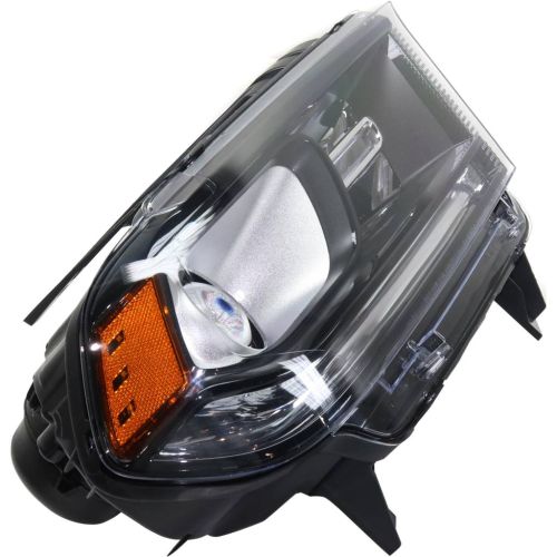 DODGE TRUCKS & VANS DURANGO HEAD LAMP ASSEMBLY RIGHT (Passenger Side) (HALOGEN)(WO/LED DRL)(BLK BEZEL)**CAPA** OEM#68184826AF 2014-2015 PL#CH2503255C