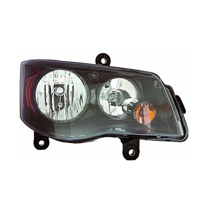 CHRYSLER TOWN & COUNTRY  HEAD LAMP ASSY RIGHT (Passenger Side) (HALOGEN)(BLACK BEZEL)**CAPA** OEM#68206500AE 2014-2016 PL#CH2503266C