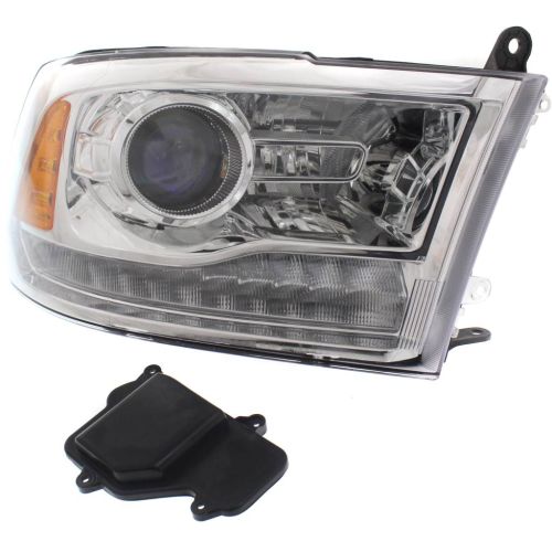 DODGE TRUCKS & VANS DODGE/PU (R1500) HEAD LAMP RIGHT (Passenger Side) (W/PROJECTOR)(CHR BEZEL)**CAPA** OEM#68324940AD 2016-2022 PL#CH2503290C