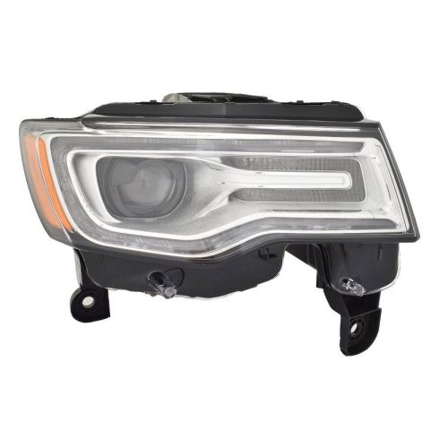 JEEPVEHICLE GRAND CHEROKEE / GRAND CHEROKEE WK HEAD LAMP UNIT RIGHT (Passenger Side) (BI-XENON)(OVERLAND)(WO/BALLASTT)(WO/LEVELING MODULE) OEM#68289236AH 2017-2021 PL#CH2503300