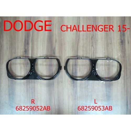DODGE CHALLENGER HEAD LAMP BEZEL RIGHT (Passenger Side) GLOSS-BLACK (EXC SRT HELLCAT/DEMON) **CAPA** OEM#68259052AB 2015-2023 PL#CH2511101C