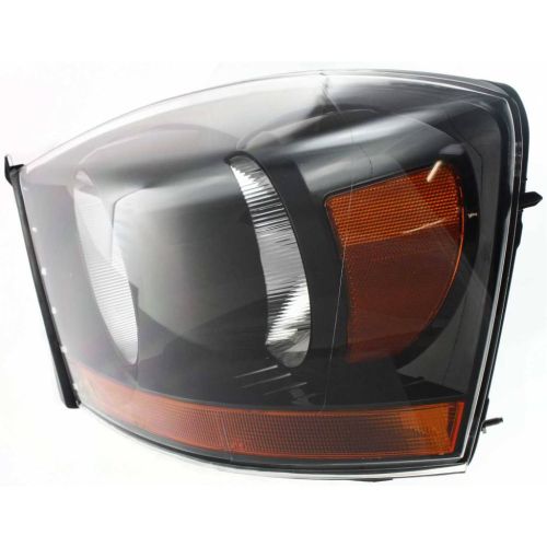 DODGE TRUCKS & VANS DODGE/PU (R2500/3500)(R1500 Mega Cab 06-08) HEAD LAMP ASSEMBLY LEFT (Driver Side) (W/BLK BEZEL) OEM#55372815AB 2006 PL#CH2518115