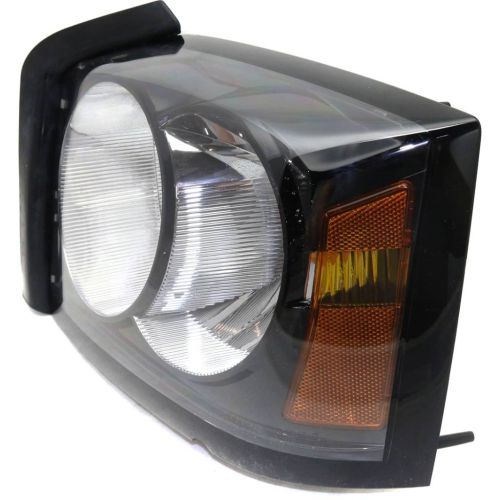 DODGE TRUCKS & VANS DAKOTA/PU  HEAD LAMP ASSY LEFT (Driver Side) (W/BLACK BEZEL)**CAPA** OEM#55078107AB 2006-2007 PL#CH2518116C