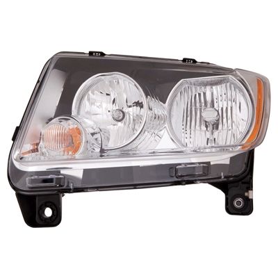 JEEPVEHICLE COMPASS HEAD LAMP ASSY LEFT (Driver Side)(WO/PROJECTOR)(CHROME BEZEL) OEM#68088869AD 2011-2013 PL#CH2518139