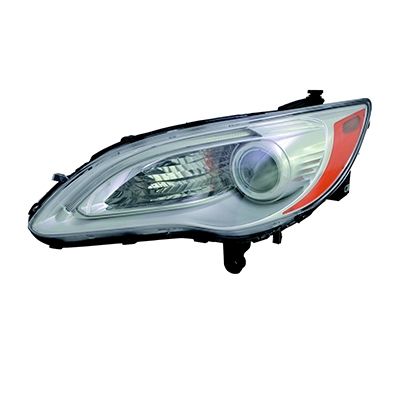CHRYSLER 200 CONV HEAD LAMP ASSEMBLY LEFT (Driver Side) (CHROME BEZEL) OEM#5182591AC 2011-2014 PL#CH2518140