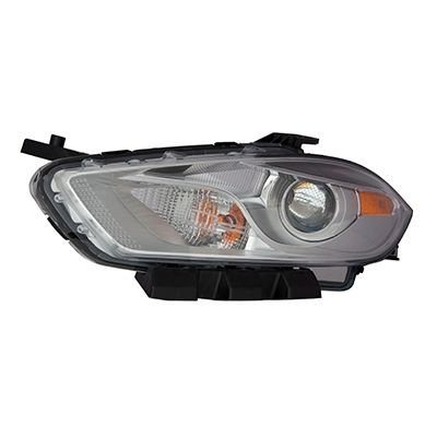 DODGE DART  HEAD LAMP ASSY LEFT (Driver Side) (HALOGEN)(CHROME BEZEL) OEM#68081389AL 2013-2015 PL#CH2518143