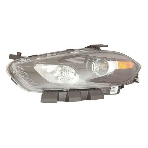 DODGE DART HEAD LAMP ASSY LEFT (Driver Side) (HID)(BLACK BEZEL) **CAPA** OEM#68292809AB 2013-2016 PL#CH2518145C