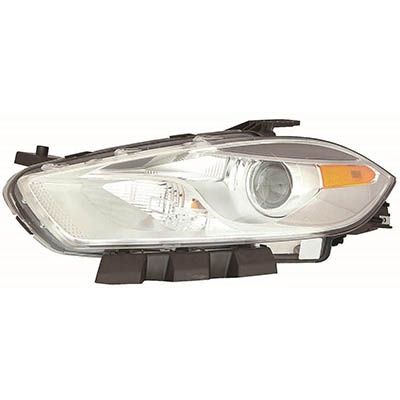 DODGE DART  HEAD LAMP ASSY LEFT (Driver Side) (HALOGEN)(CHROME BEZEL) OEM#68292803AA 2016 PL#CH2518151