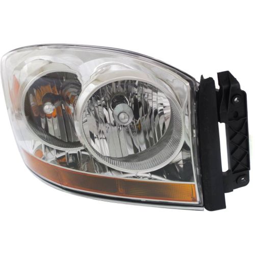 DODGE TRUCKS & VANS DODGE/PU (R2500/3500)(R1500 Mega Cab ) HEAD LAMP ASSY RIGHT (Passenger Side) (W/O BLACK BEZEL)**CAPA** OEM#55077794AD 2006 PL#CH2519114C