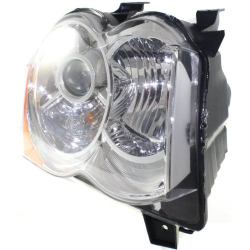 JEEP GRAND CHEROKEE HEAD LAMP ASSEMBLY RIGHT (Passenger Side) (HID)(W/O KIT) OEM#55157484AH 2008-2010 PL#CH2519129