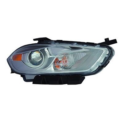 DODGE DART HEAD LAMP ASSEMBLY RIGHT (Passenger Side) (HALOGEN)(CHR BEZEL) OEM#68081388AL 2013-2015 PL#CH2519143