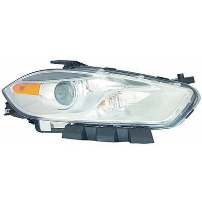 DODGE DART  HEAD LAMP ASSY RIGHT (Passenger Side) (HALOGEN)(CHROME BEZEL) OEM#68292802AA 2016 PL#CH2519151