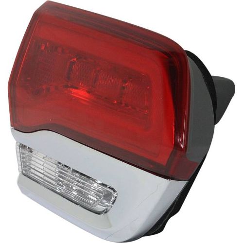 JEEP GRAND CHEROKEE BACK-UP LAMP ASSEMBLY LEFT (Driver Side) CHROME INSERT **CAPA** OEM#68110047AF 2014-2021 PL#CH2802105C