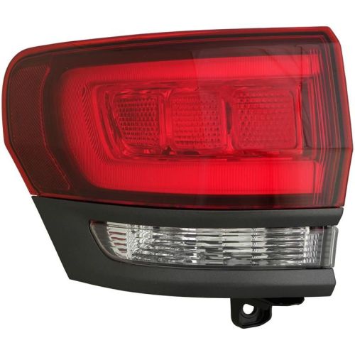 JEEPVEHICLE GRAND CHEROKEE / GRAND CHEROKEE WK TAIL LAMP ASSY LEFT (Driver Side) GRAY INSERT OEM#68368395AC 2018-2021 PL#CH2804120