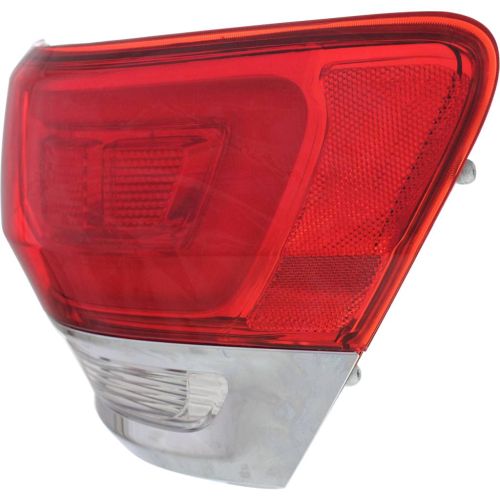 JEEP GRAND CHEROKEE TAIL LAMP ASSEMBLY RIGHT (Passenger Side) CHROME INSERT **CAPA** OEM#68110016AF 2014-2021 PL#CH2805106C