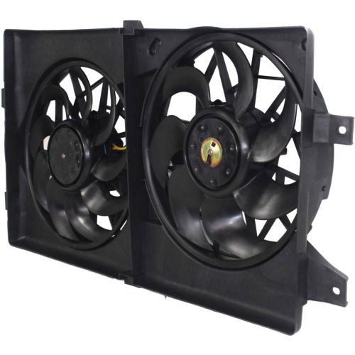 DODGE STRATUS/SEDAN RADIATOR & A/C FAN ASSY (DUAL FAN) OEM#CH3115122 2001-2006 PL#CH3115122