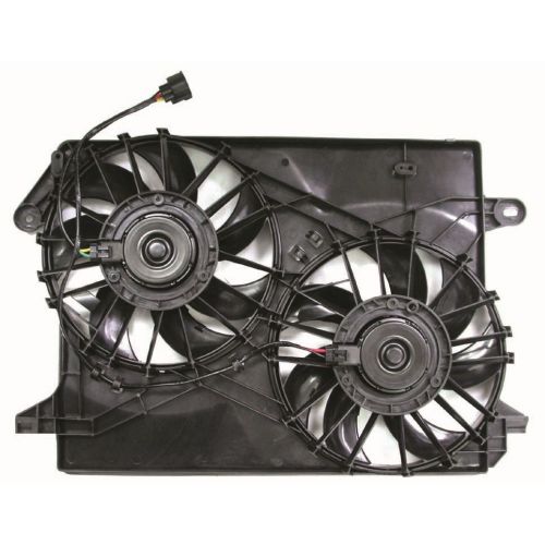 DODGE CHALLENGER RADIATOR & A/C FAN ASSY W/ HARNESS(3.5L/5.7L/6.1L STD)(DUAL FAN) OEM#5137717AB-PFM 2008-2010 PL#CH3115132-PFM