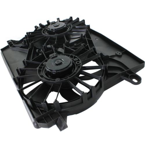 DODGE CHARGER RADIATOR & A/C FAN ASSEMBLY W/O HARNESS (5.7L/6.1L STD)DUAL FAN) OEM#5137717AB-PFM 2006-2009 PL#CH3115132