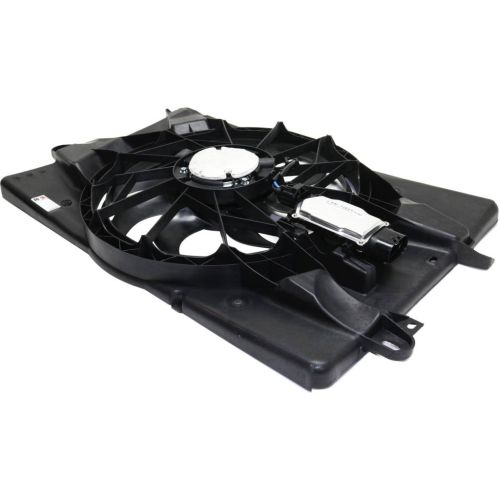 JEEP CHEROKEE RADIATOR & A/C FAN ASSEMBLY (SINGLE FAN) 2.4L W/CONTROL MODULE (2 wire motor) OEM#68197298AB_ 2014-2021 PL#CH3115179